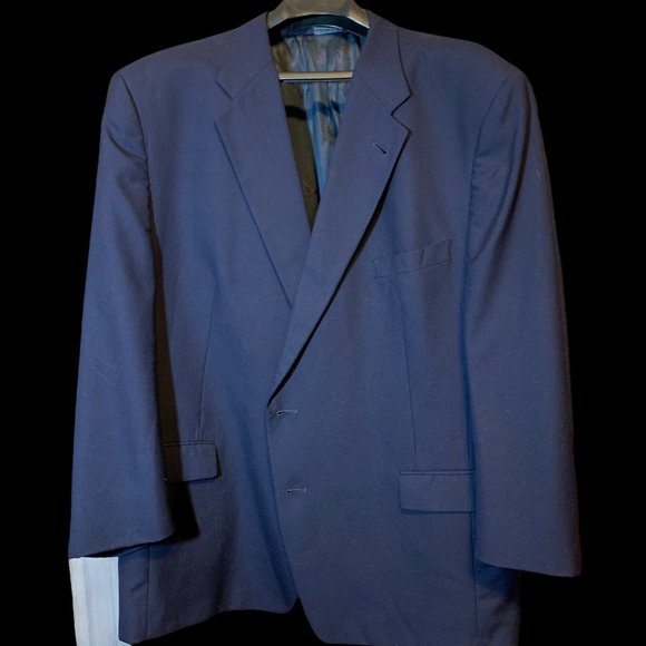Burberry Other - Burberry Navy Blue Gold LOGO Button Blazer